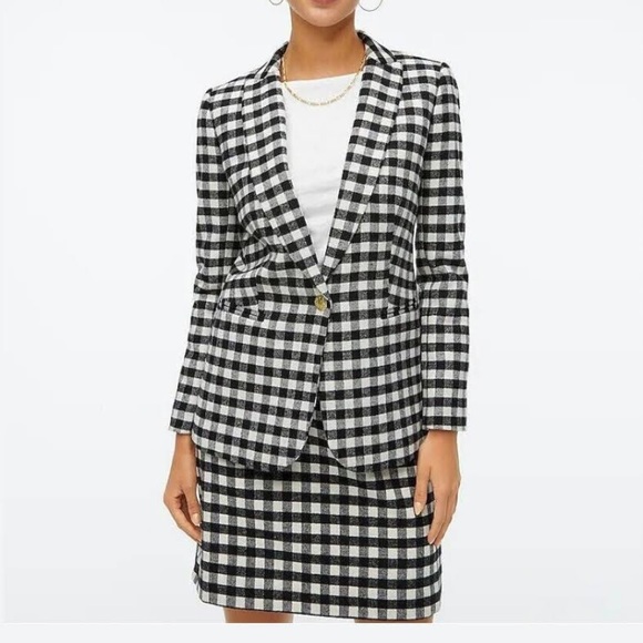 NWT JCrew Factory Wool-blend mini skirt in buffalo check, 00 - Picture 3 of 9